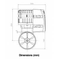 Max Power Eco-Pro 90 Electric Bow Thruster - 24 volts